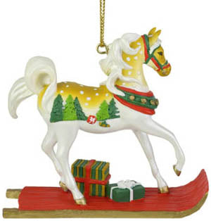 Painted Ponies Ornament "Sleigh Ride"