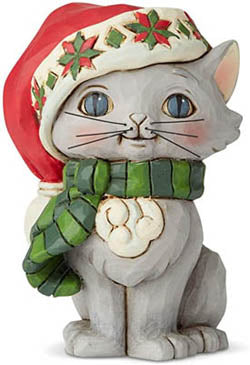 Jim Shore Mini Christmas Kitten