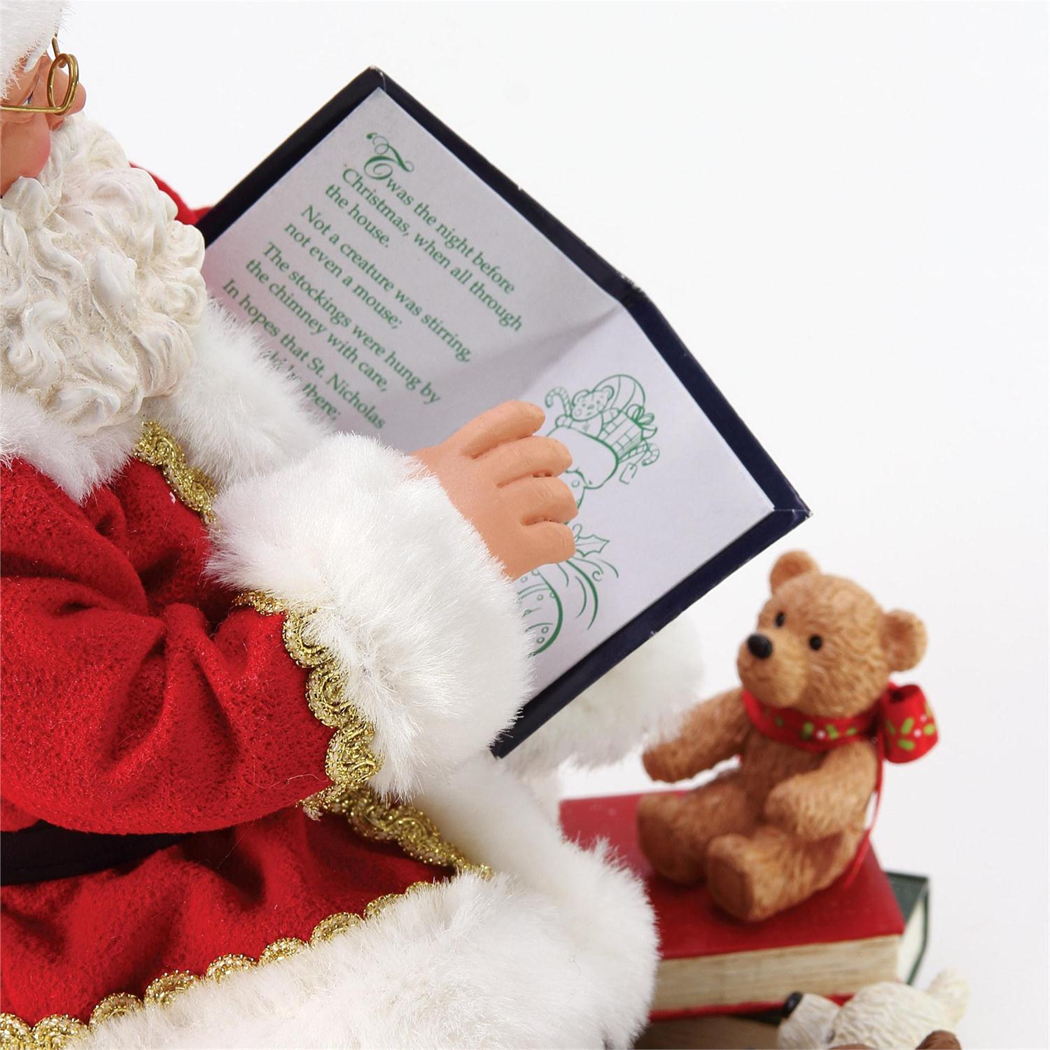 Possible Dreams Captive Audience Santa with Teddy Bear