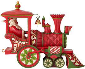 Jim Shore On Track For Good Tidings Christmas Train Engine