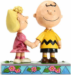 Jim Shore "I Love You Big Brother" Charlie Brown & Sally