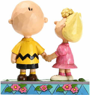 Jim Shore "I Love You Big Brother" Charlie Brown & Sally