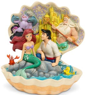 Jim Shore Seashell Scenario Little Mermaid