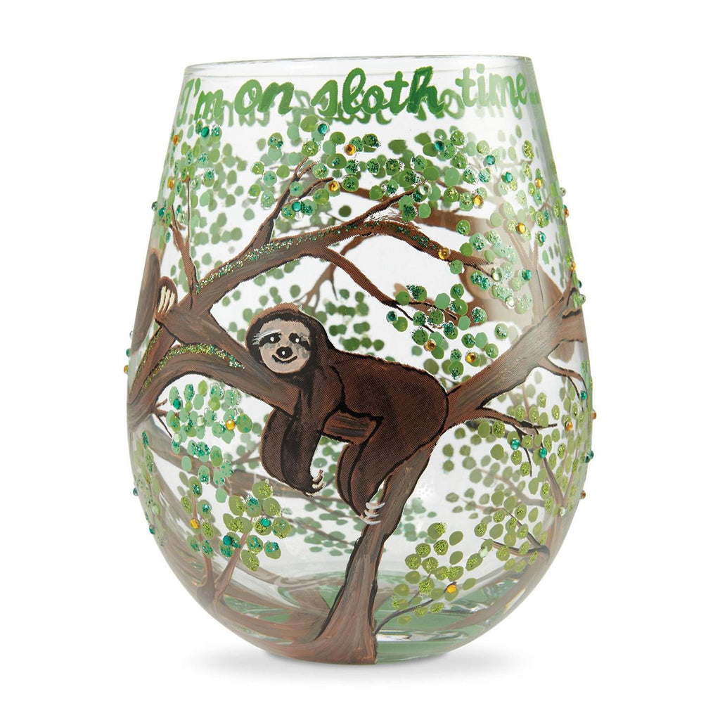 Sloth Time Lolita Stemless Wine Glass