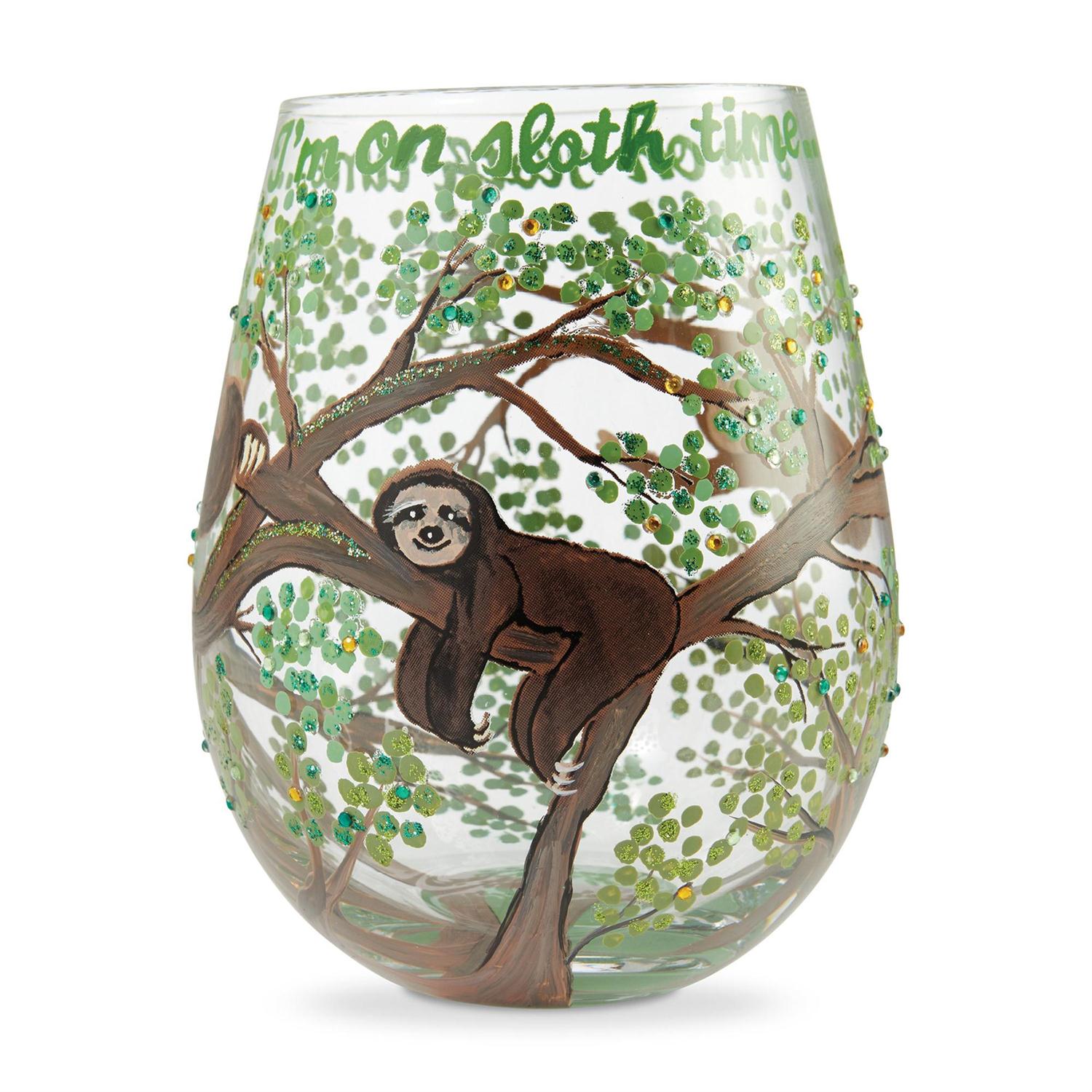 Sloth Time Lolita Stemless Wine Glass
