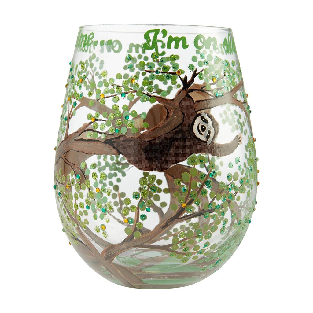 Sloth Time Lolita Stemless Wine Glass