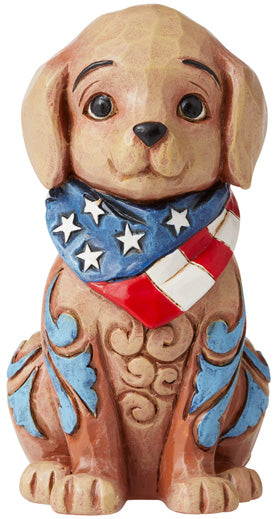 Jim Shore Mini Patriotic Puppy