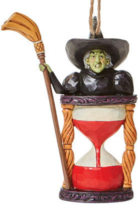 Jim Shore Wicked Witch & Hourglass Ornament