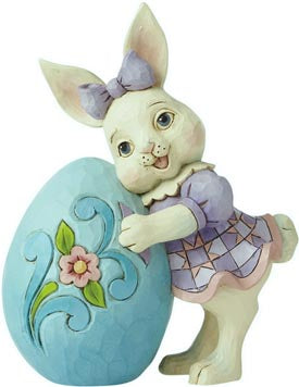 Jim Shore Somebunny Loves Easter Girl Bunny Figurine