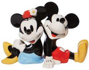 Mickey & Minnie Mouse Ceramic Salt & Pepper Set