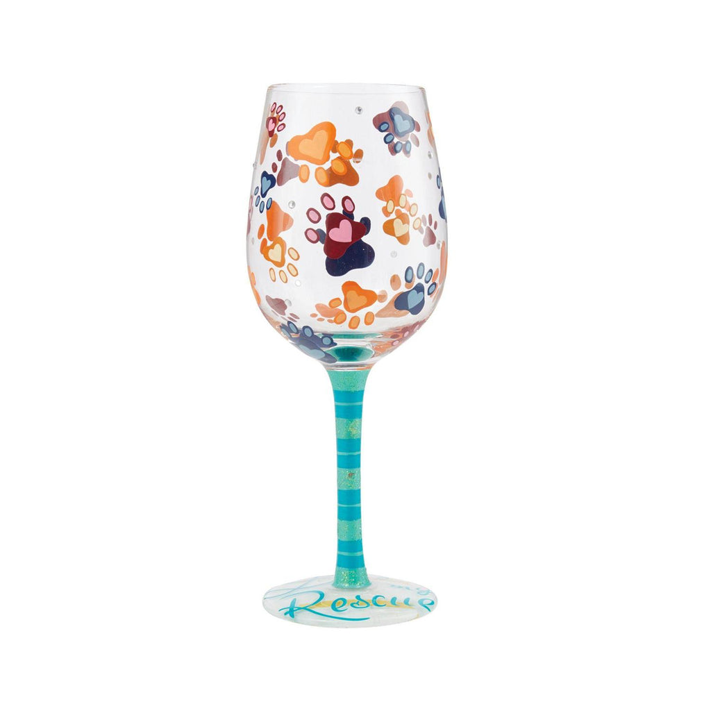 Love My Rescue Lolita Wine Glass