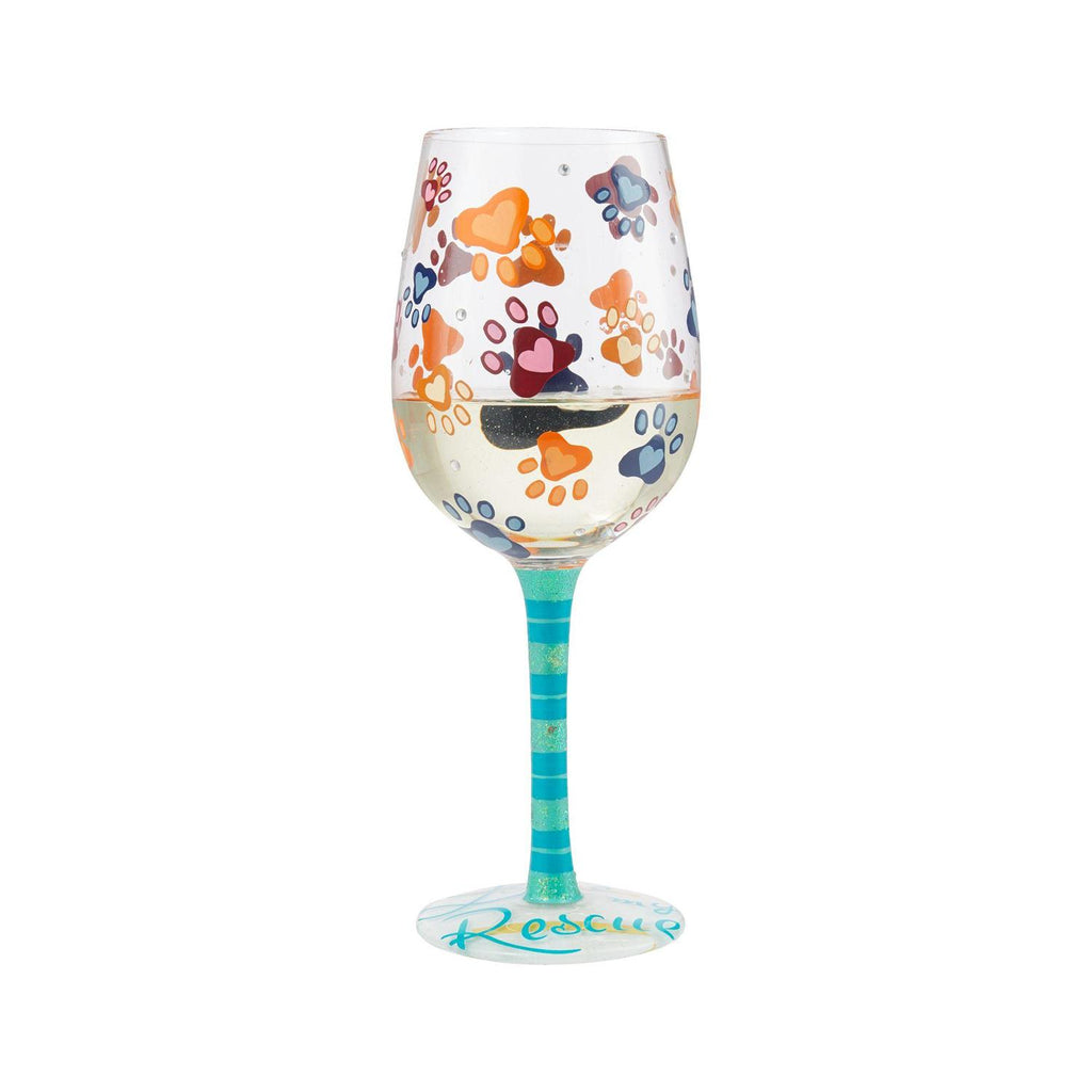 Love My Rescue Lolita Wine Glass