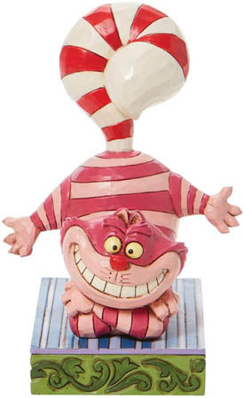 Jim Shore Cheshire Cat "Candy Cane Helper"