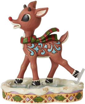 Jim Shore "Rudolph Ice Skating"