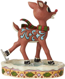 Jim Shore "Rudolph Ice Skating"