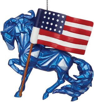 Painted Ponies Ornament "Wild Blue"