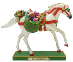 Christmas Delivery Painted Ponies Figurine