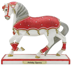 Holiday Tapestry Painted Ponies Figurine