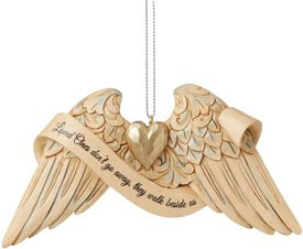 Jim Shore Loved Ones Don't Go Away, They Walk Beside Us Bereavement Ornament