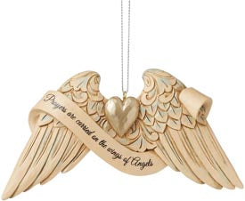 Jim Shore Prayers Are Carried On The Wings Of Angels Bereavement Ornament