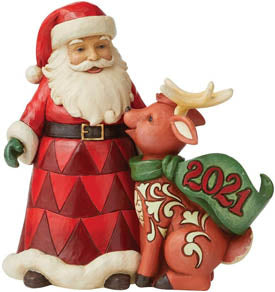 Jim Shore A Year So Deer 2021 Dated Santa