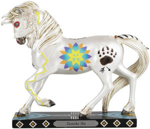 Tatanka Ska White Buffalo Painted Ponies Figurine