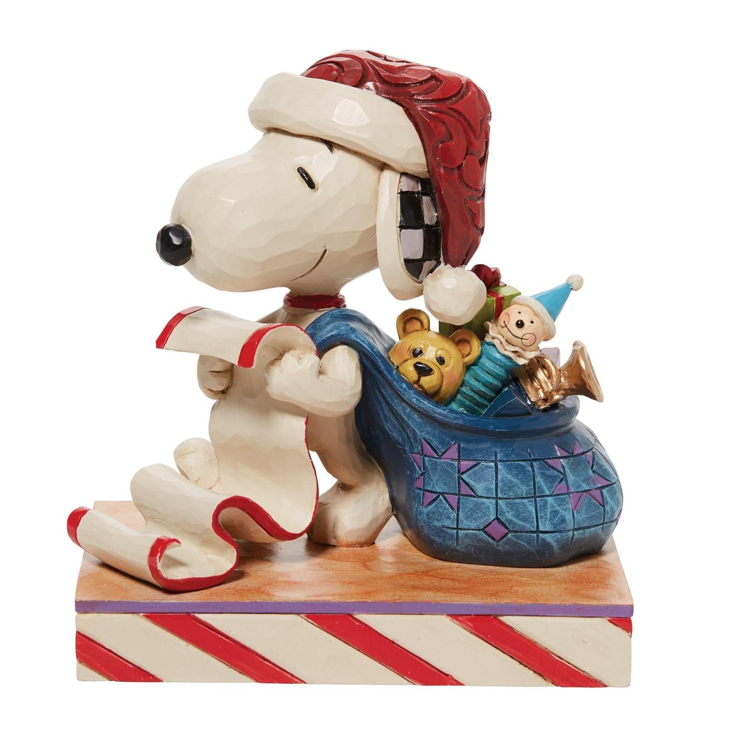 Jim Shore Peanuts Snoopy Checking it Twice Figurine