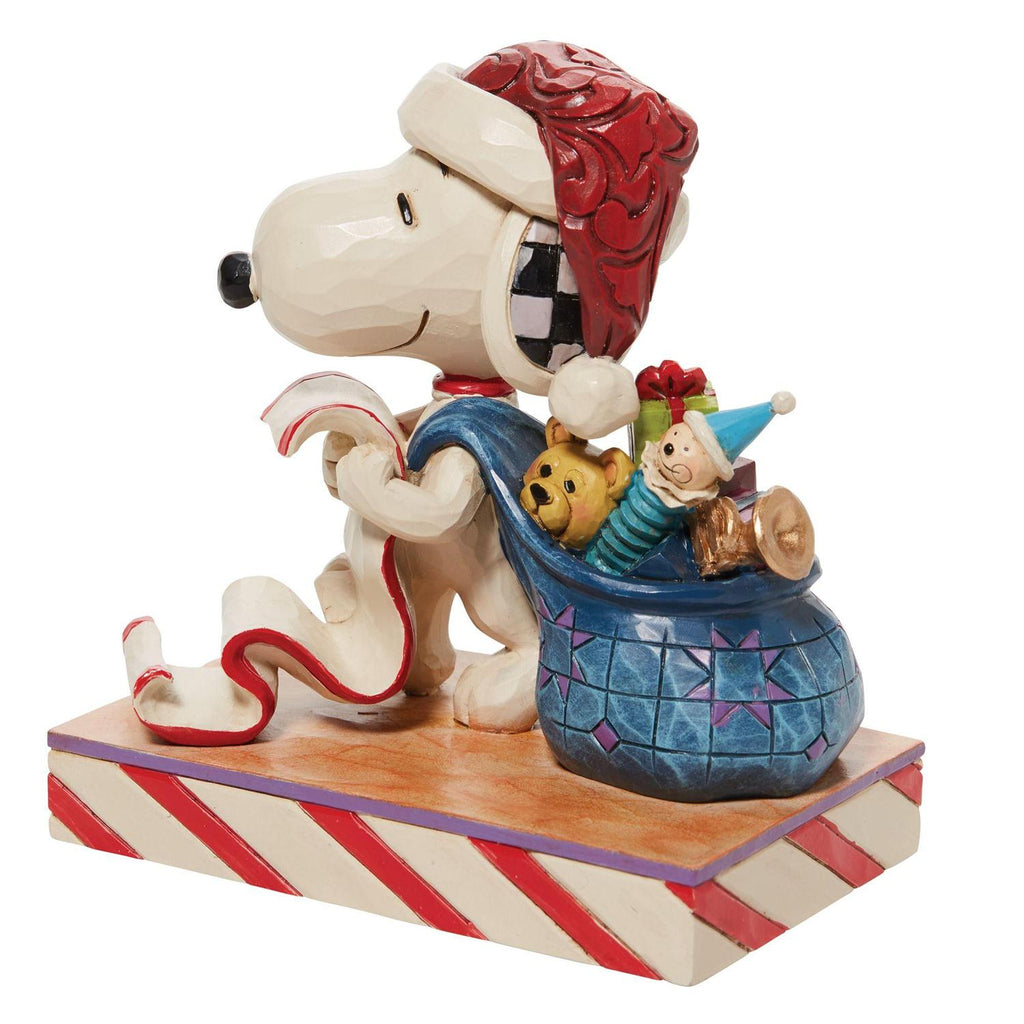 Jim Shore Peanuts Snoopy Checking it Twice Figurine