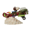 Peanuts Snoopy Flying Ace Plane Jim Shore Enesco Special Christmas Deliveries
