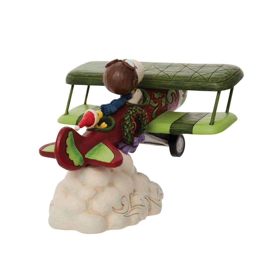 Peanuts Snoopy Flying Ace Plane Jim Shore Enesco Special Christmas Deliveries