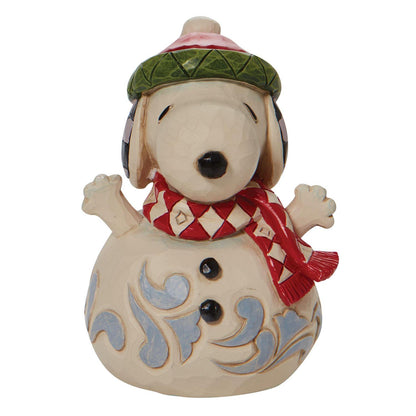 Jim Shore Snoopy/Peanuts Snowman Mini Figurine