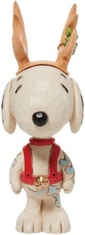 Peanuts Snoopy Reindeer Mini Figurine Jim Shore Enesco