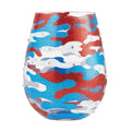 Patriotic Camo Lolita Stemless Wine Glass Enesco