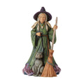 Jim Shore "Fear is Near" Witch with Cat and Broom
