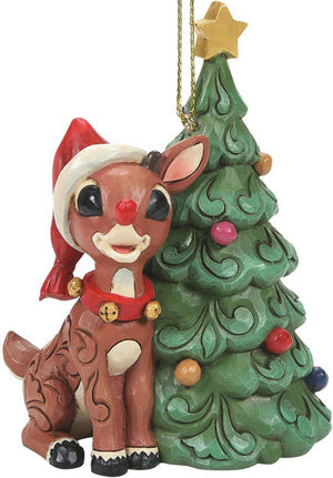 Jim Shore Rudolph Ornament with Tree