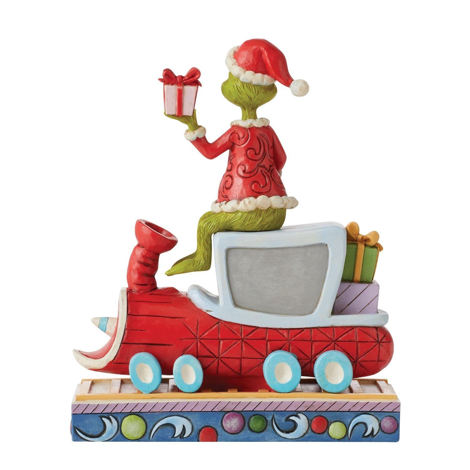 Jim Shore Grinch Dr Seuss On Train Figurine