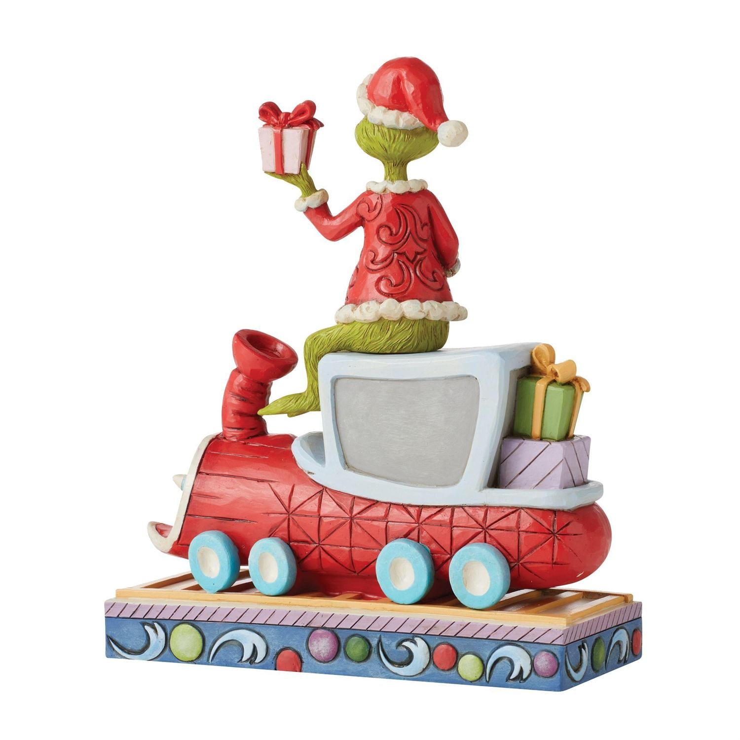 Jim Shore Grinch Dr Seuss On Train Figurine