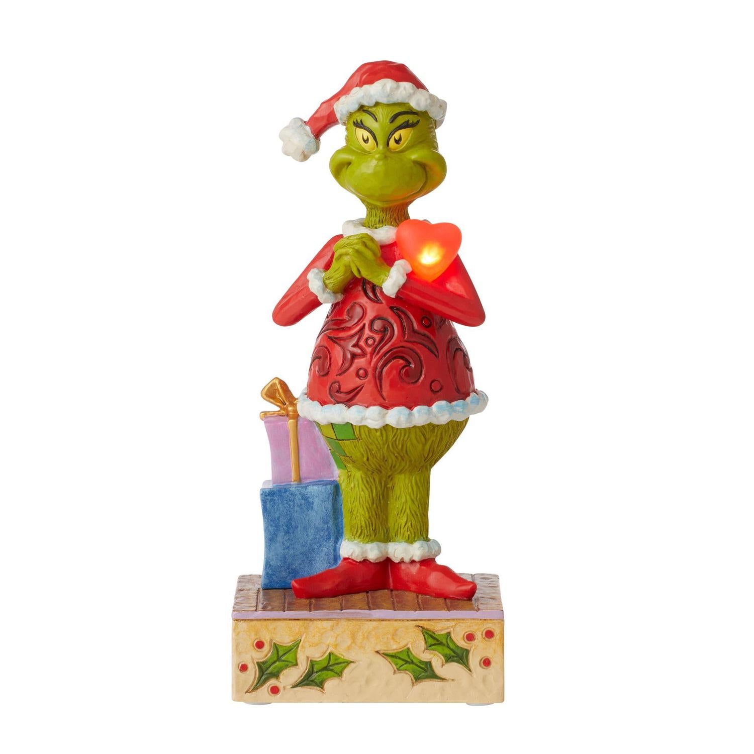 Jim Shore Dr Seuss Grinch w/Lg Red Heart