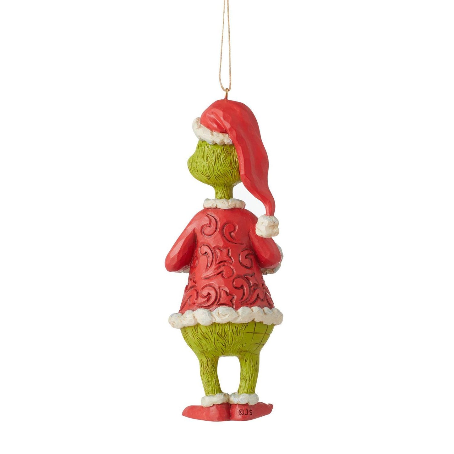 Jim Shore Grinch Dr Seuss Holding Candy Cane Ornament