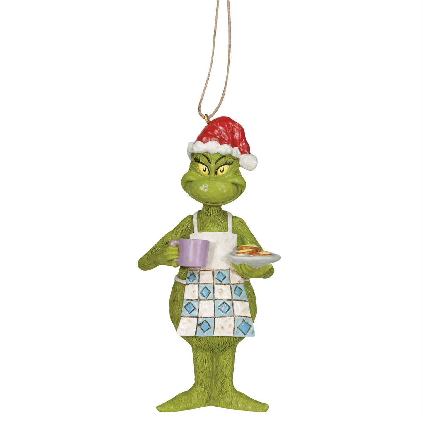 Jim Shore Dr Seuss Grinch in Apron Ornament