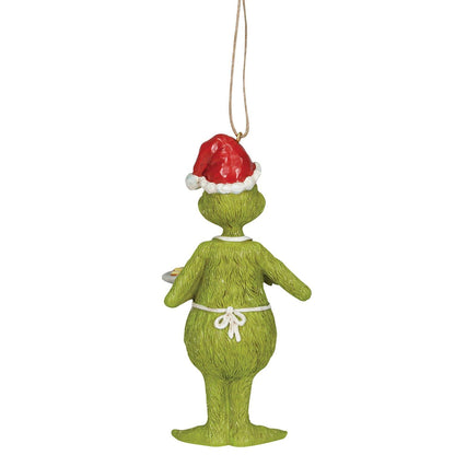 Jim Shore Dr Seuss Grinch in Apron Ornament