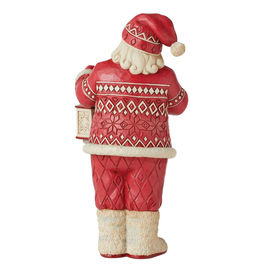 Jim Shore Nordic Noel Bundled Up for a Cozy Christmas Santa Figurine