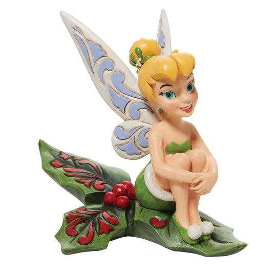 Jim Shore Disney Tinkerbell on Holly Happy Holly-Days