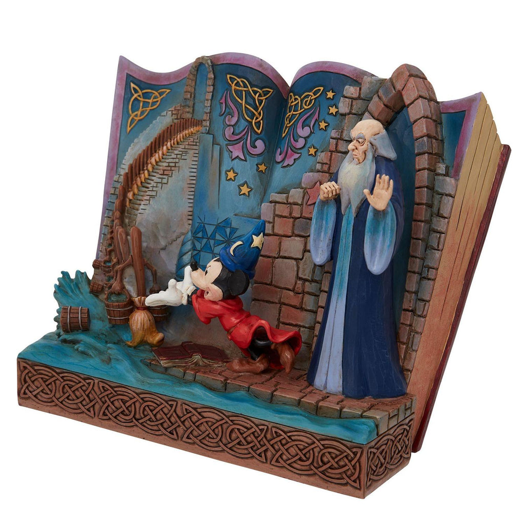 Jim Shore Disney Traditions Sorcerer Mickey Fantasia Storybook