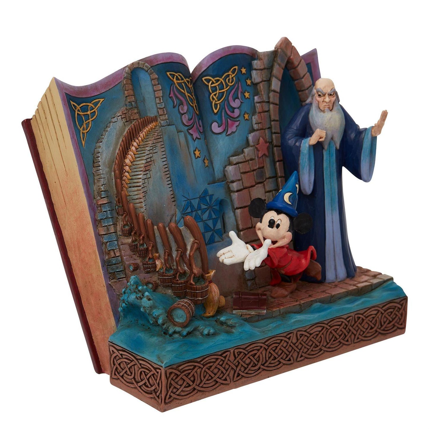 Jim Shore Disney Traditions Sorcerer Mickey Fantasia Storybook