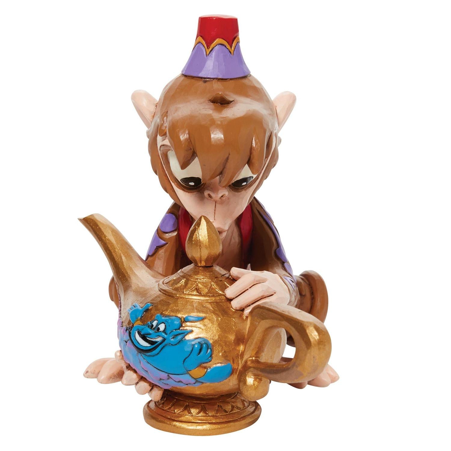 Abu Genie Lamp with Scene Disney Jim Shore Enesco Aladdin