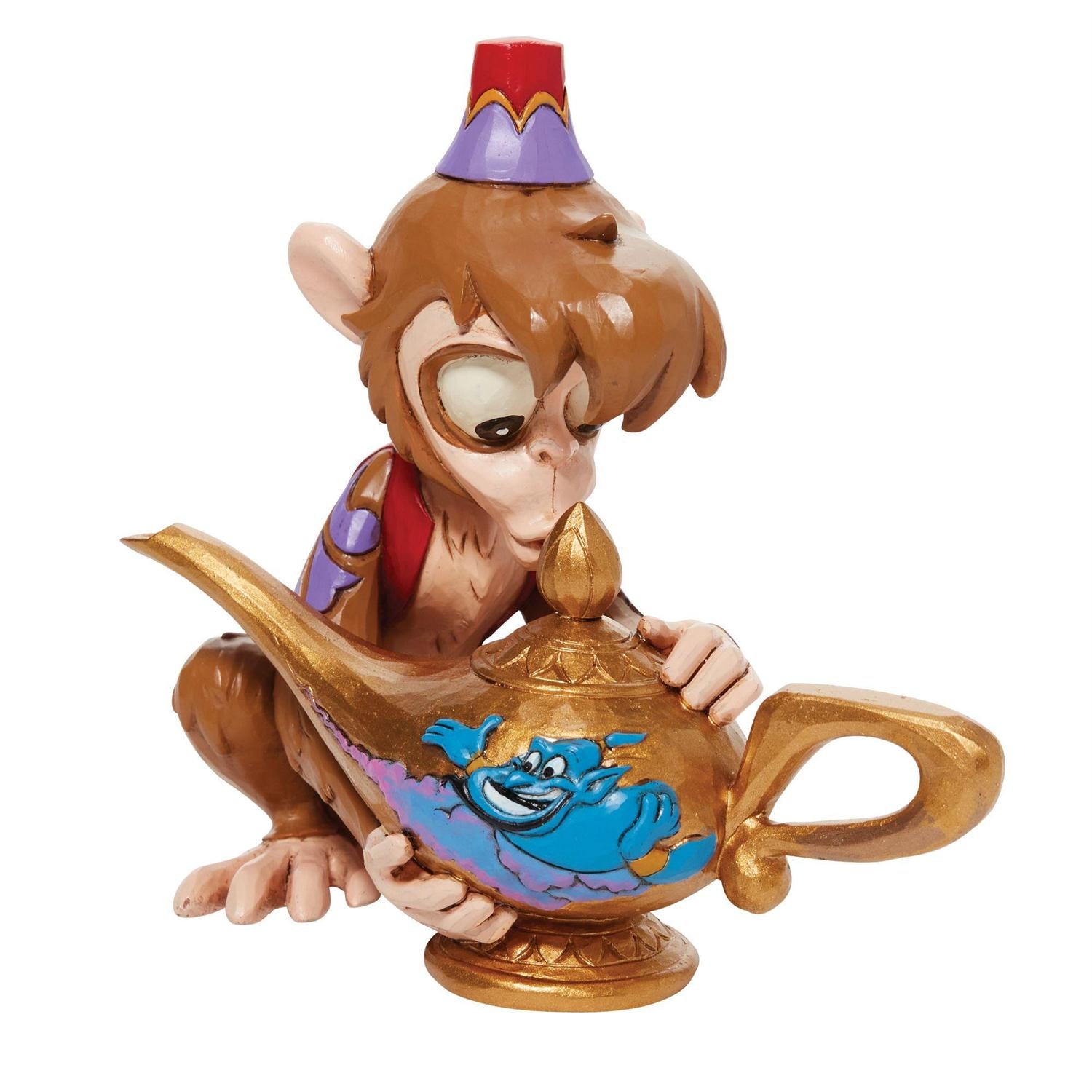 Abu Genie Lamp with Scene Disney Jim Shore Enesco Aladdin