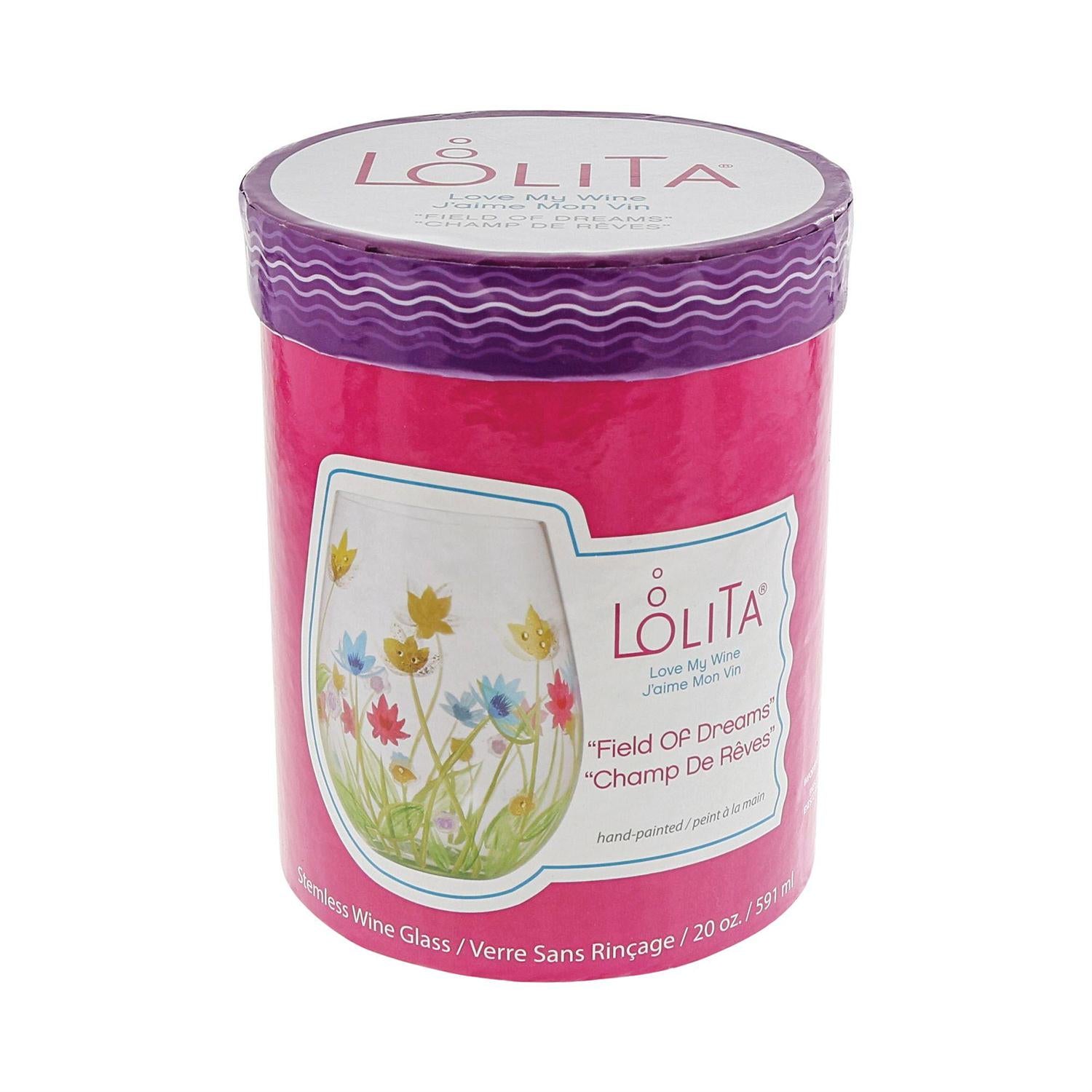 Field of Dreams Lolita Stemless Wine Glass