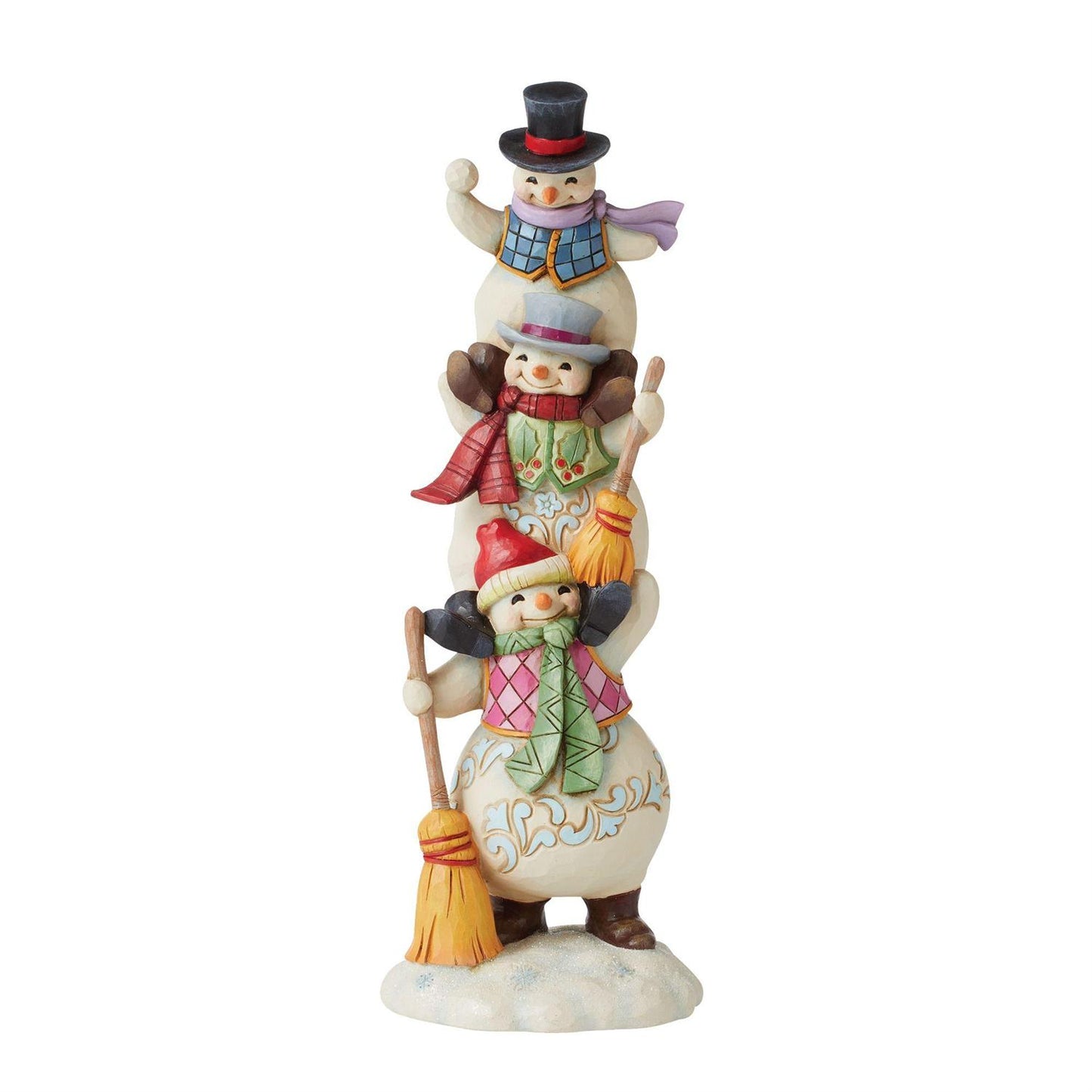 Jim Shore Snowman Snowy Stack of Holiday Figurine