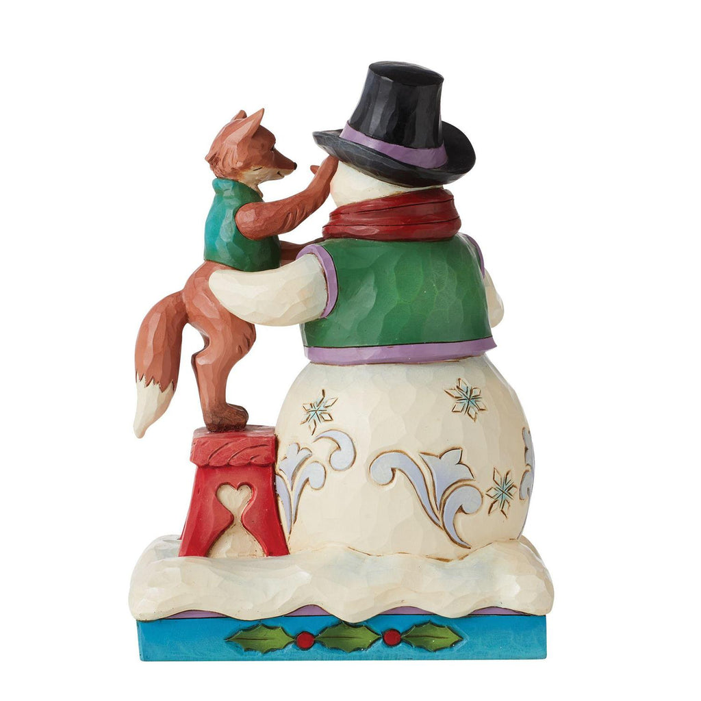 Jim Shore Building Friendships Together Snowman and Fox